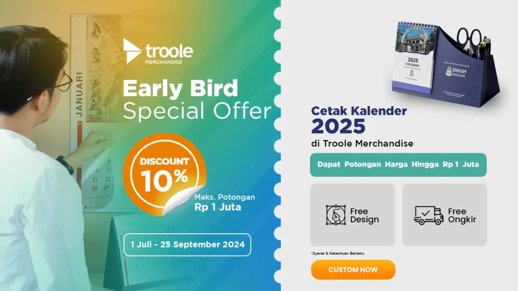 TROOLE MERCHANDISE - cetak kalender Cetak Kalender & Souvenir Kantor Terpercaya