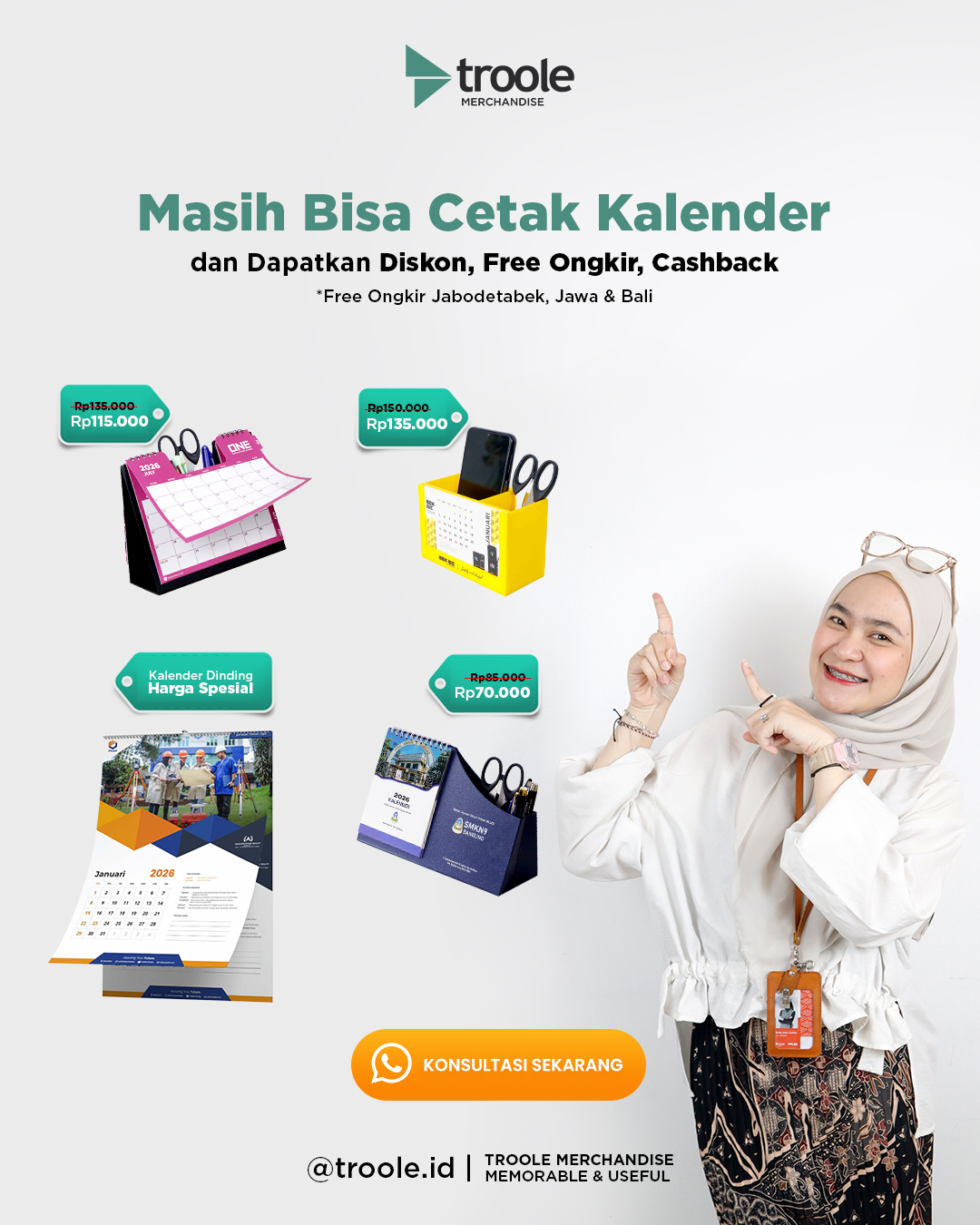 TROOLE MERCHANDISE - kalender kantor 2026 Kalender Kantor yang Banyak Diminati dan Cocok Dijadikan Souvenir Perusahaan di Akhir Tahun 2025 & Awal Tahun 2026